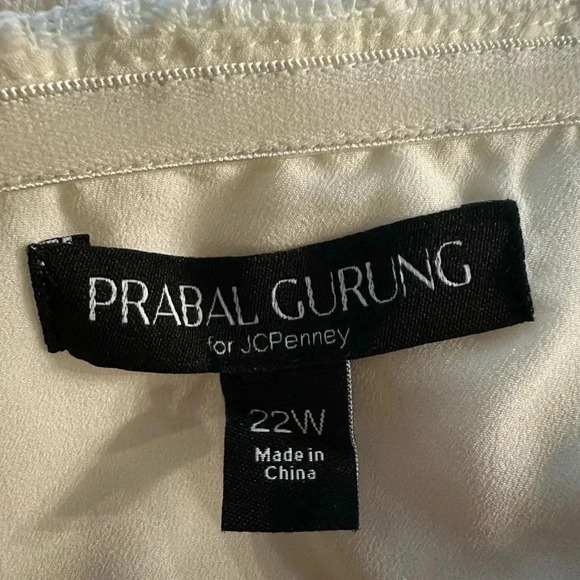 Prabal Gurung halter off white dress size 22W - Picture 10 of 12